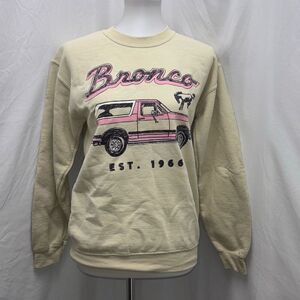 NWOT Junk Food Ford Bronco sweatshirt Pink 1966 Sz XS